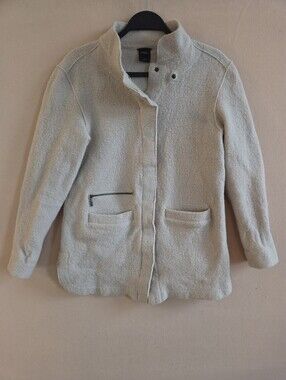 Nau Women’s Wool Jacket Button Closure Tan Size M